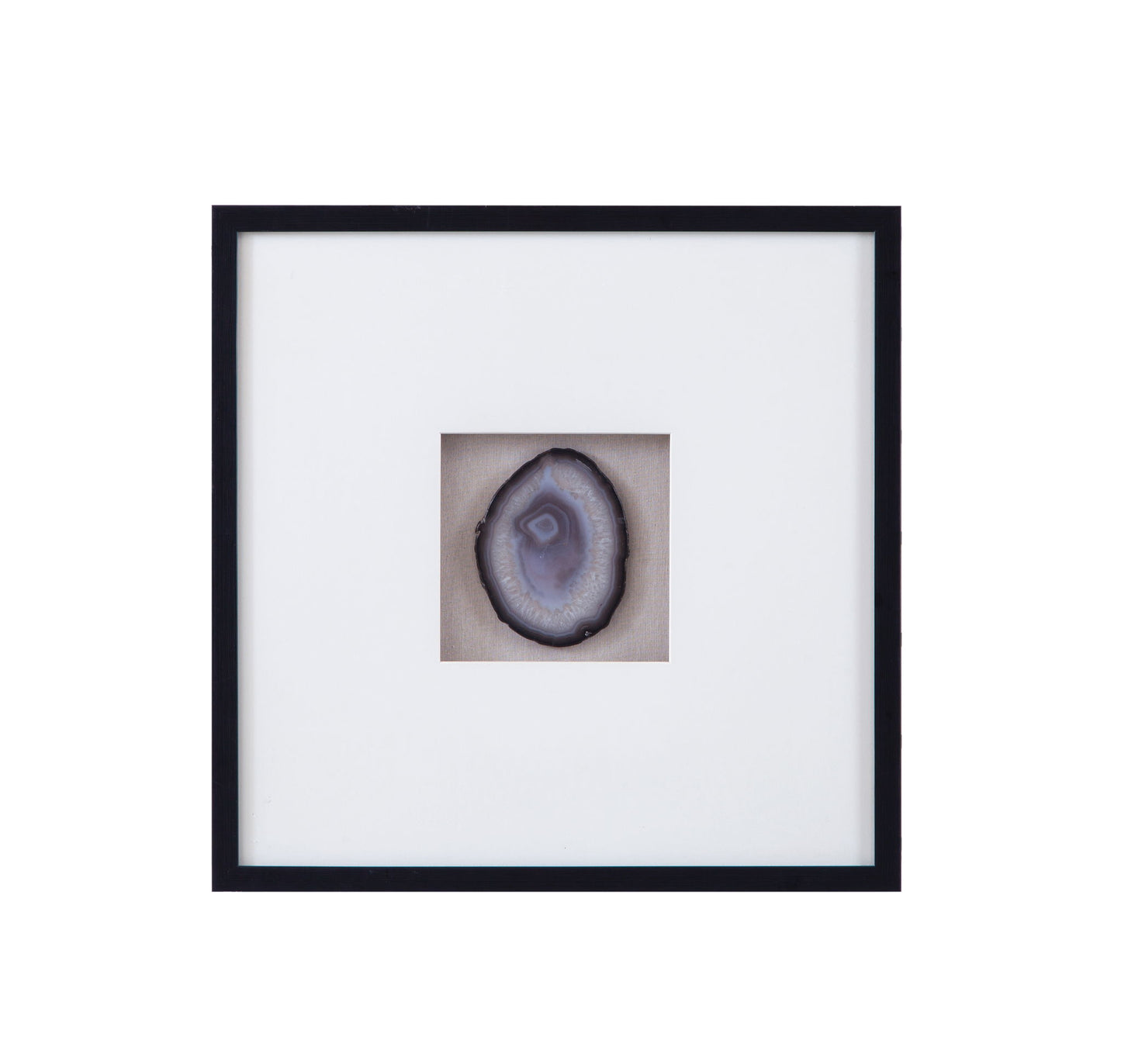 Crystal Geode II Wall Art - Blue / White