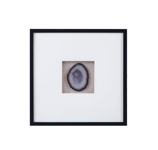 Crystal Geode II Wall Art - Blue / White