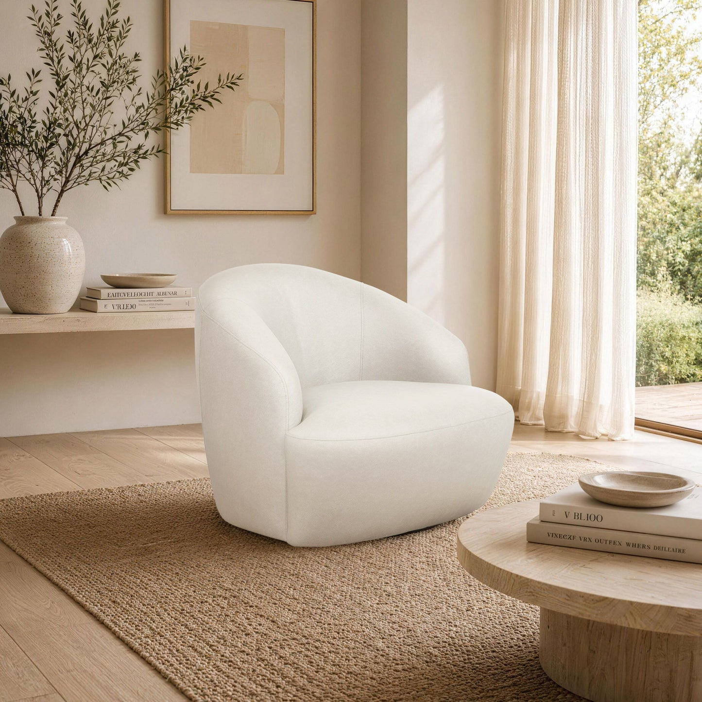 Manhattan Lukas - Upholstered Swivel Accent Chair