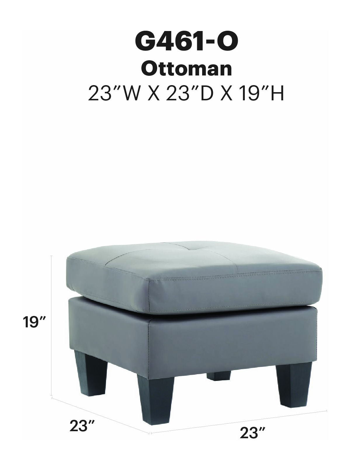 Glory Furniture - Newbury - Upholstered Ottoman
