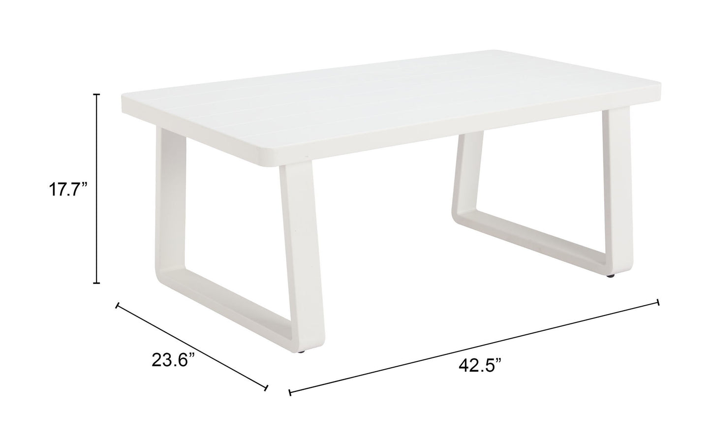 Welt - Outdoor Coffee Table - White