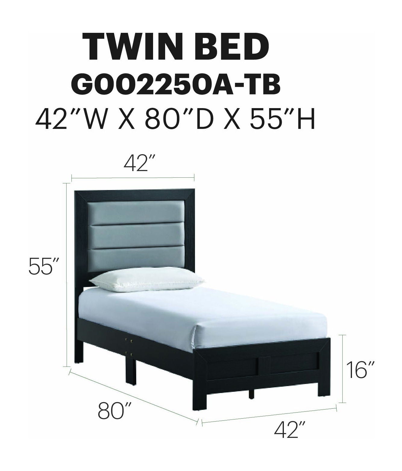 Glory Furniture - Plano - Upholstered Bed