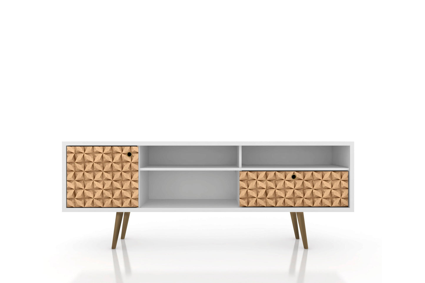 Manhattan Liberty - 71" TV Stand With White Frame
