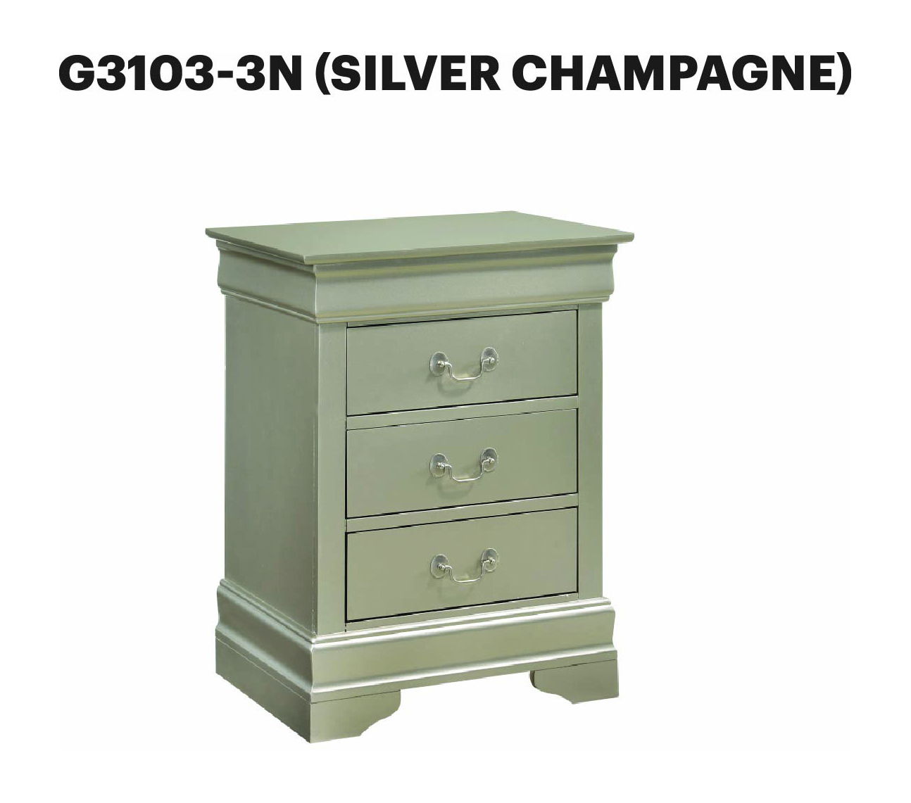 Glory Furniture - Louis Phillipe - Nightstand