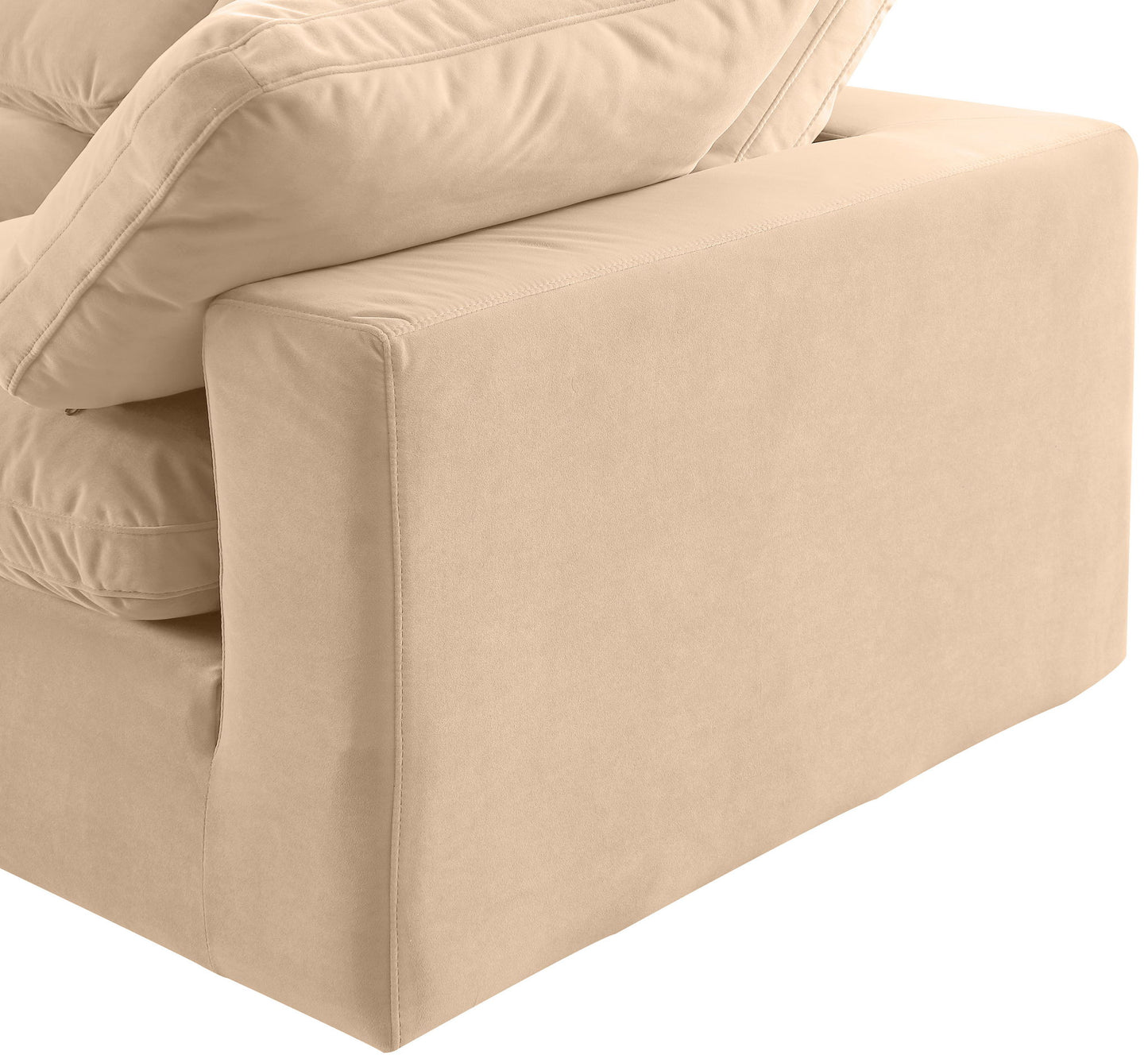 Comfy - 6 Piece Velvet Modular Double Chaise Sectional