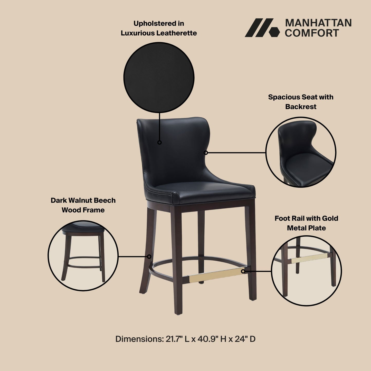 Manhattan Blair - Counter Stool