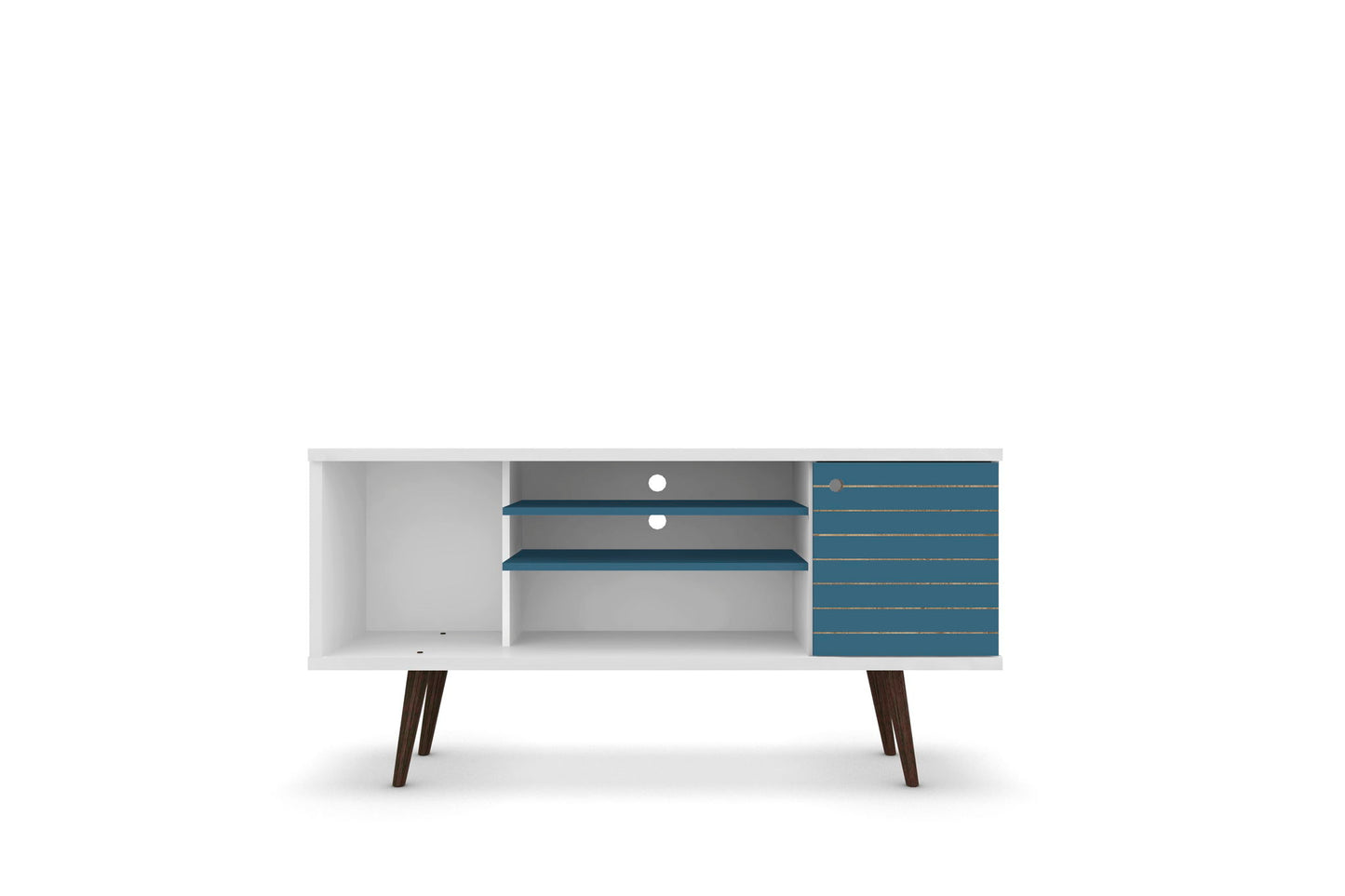Manhattan Liberty - 53" TV Stand With White Frame