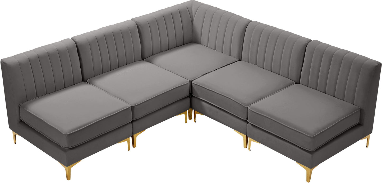 Alina - 5 Piece Armless Sectional