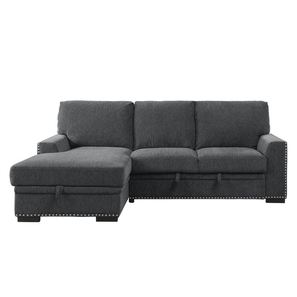 Morelia 2-Piece Sectional with Pull-out Bed and Left Chaise with Hidden Storage
