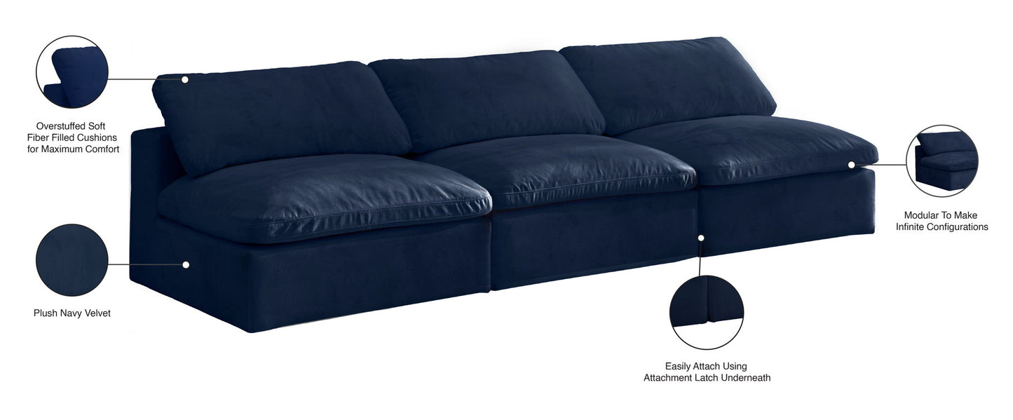 Cozy - Modular Armless 3 Seat Sofa