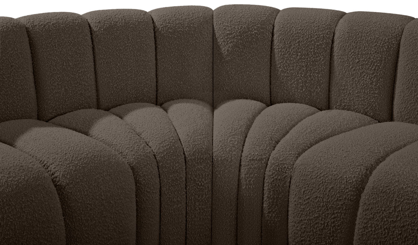 Arc - Boucle Fabric 7 Piece U-Shaped Modular Sofa