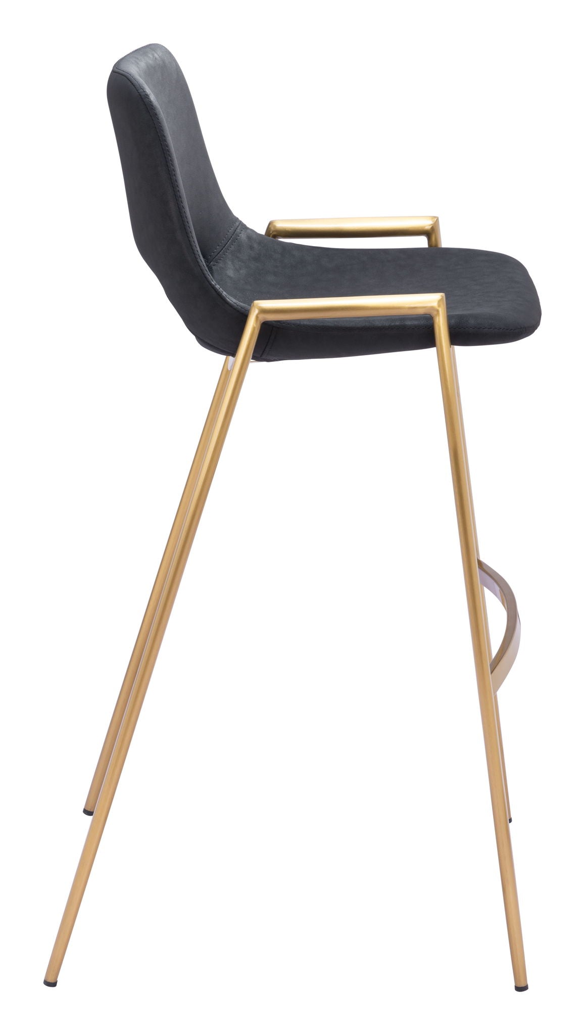 Desi - Barstool Chair With Gold Base (Set of 2)