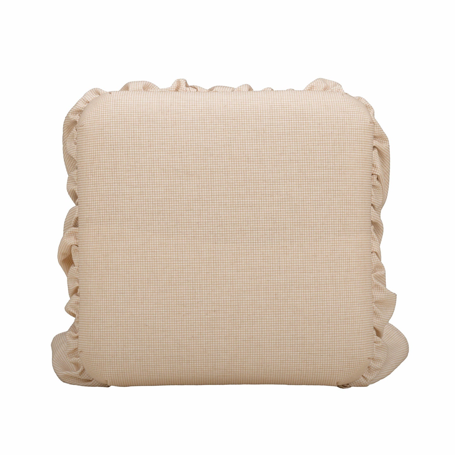 Gertrude - Performance Linen Skirted Ottoman - Yellow
