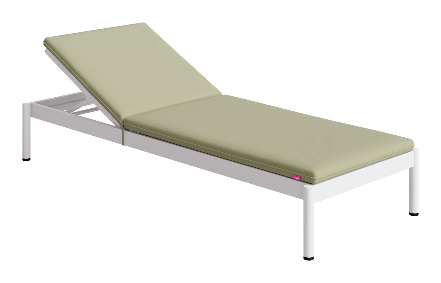 Lychee - Chaise Lounge - Green / White