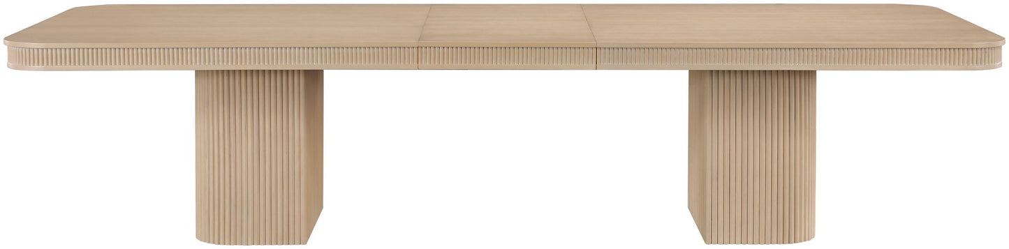 Mohari - Solid Wood And Oak Veneer 112" / 160" Dining Table