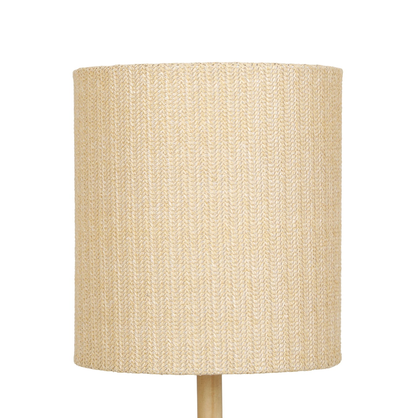 Lamia - Burl and Raffia Designer Table Lamp - Natural