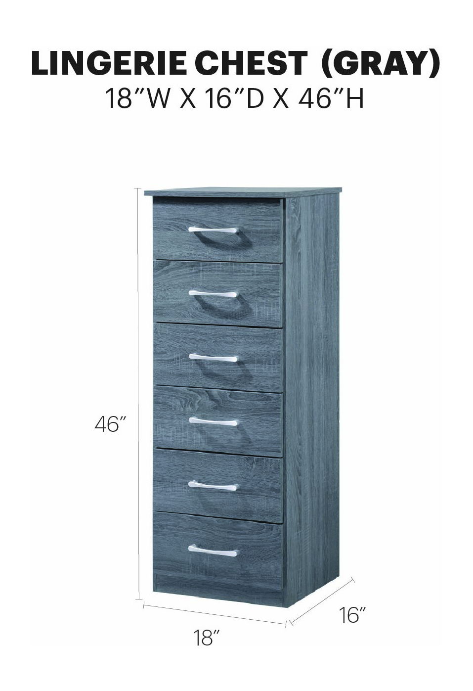 Glory Furniture - Boston - Lingerie Chest