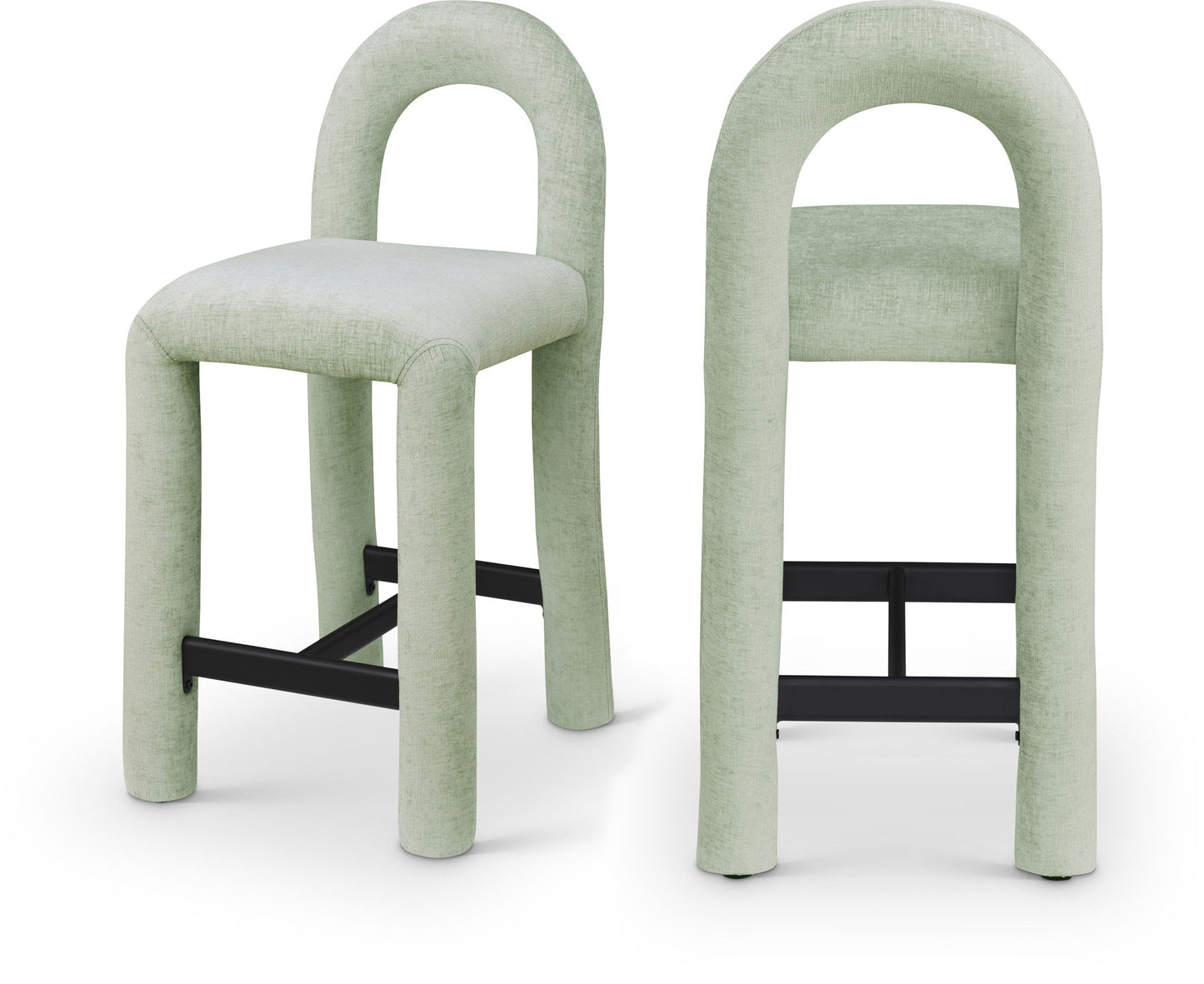 Amari - Chenille Fabric Stool
