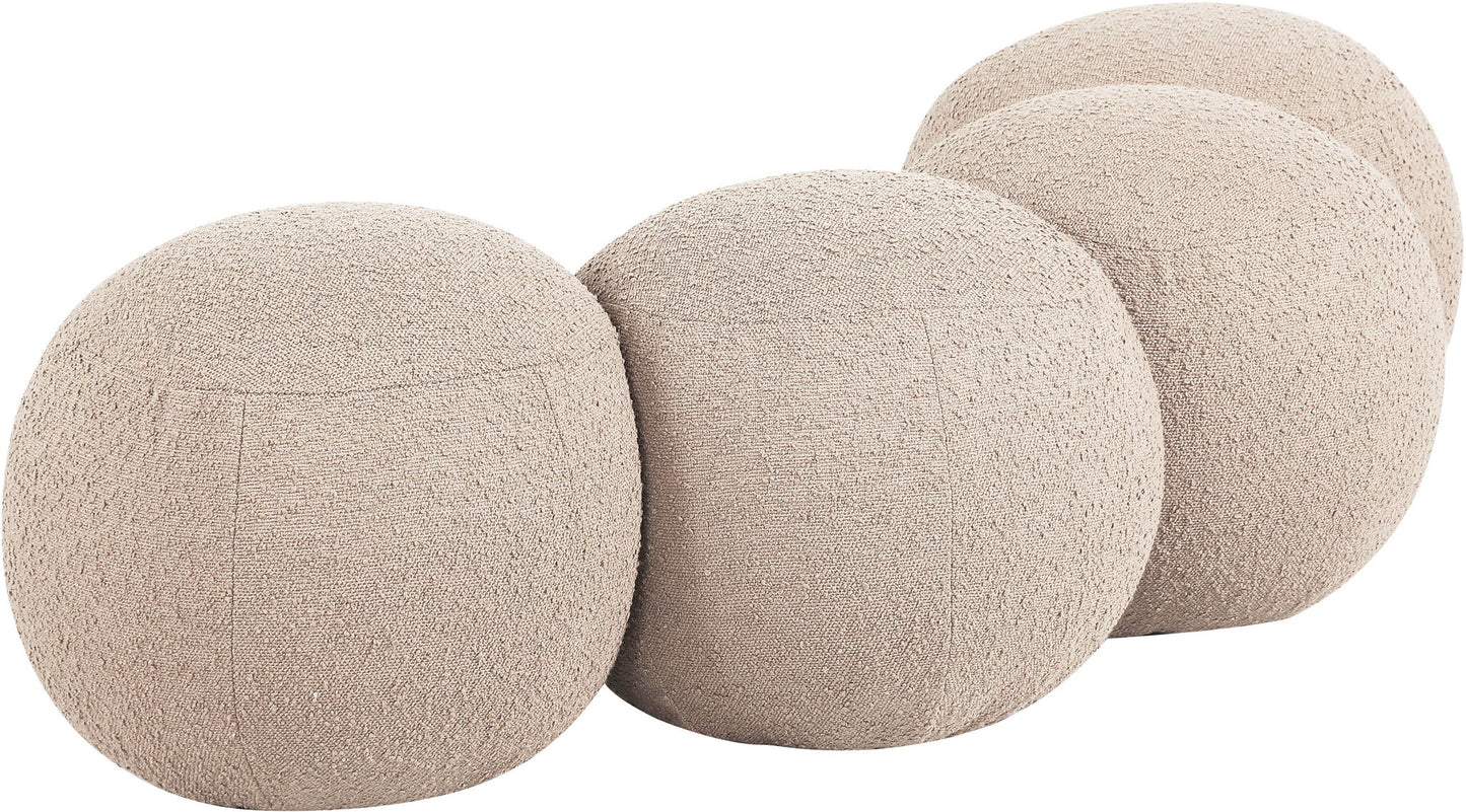 Apollo - Boucle Fabric Bench