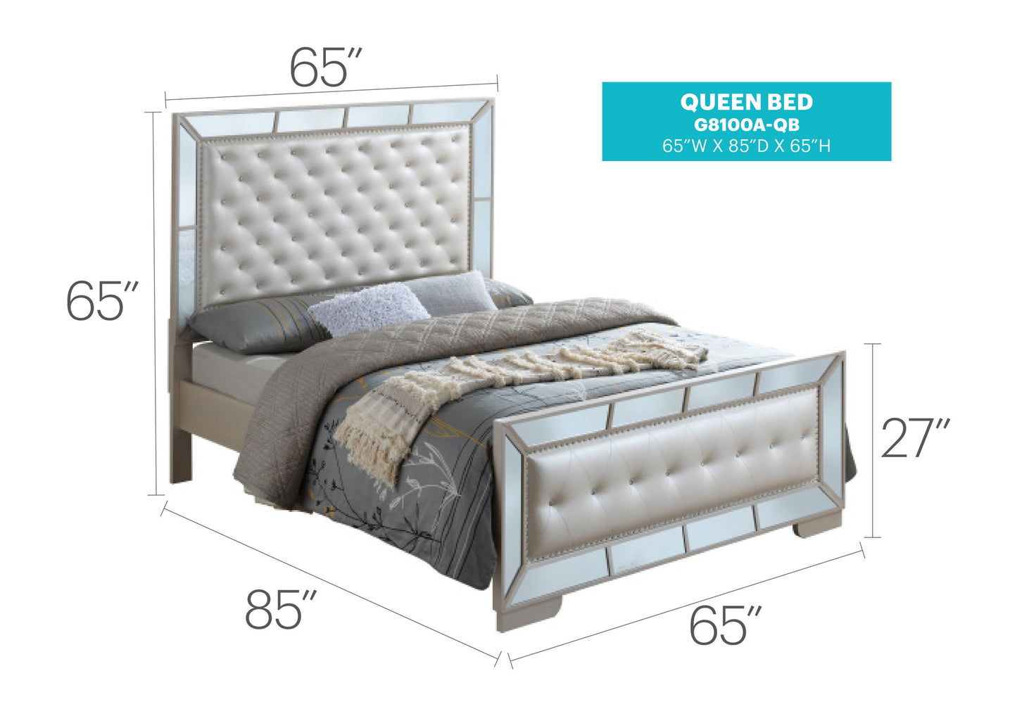 Glory Furniture - Hollywood Hills - Bed