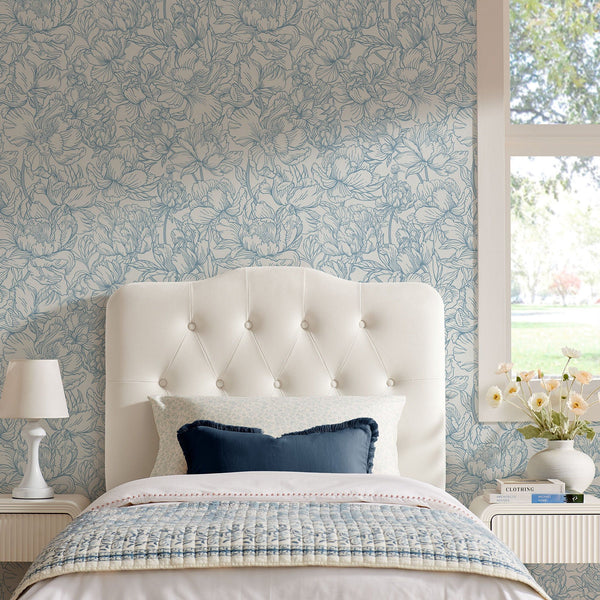 Annabel Diamond Tufted Performance Velvet Headboard - Twin, Alabaster