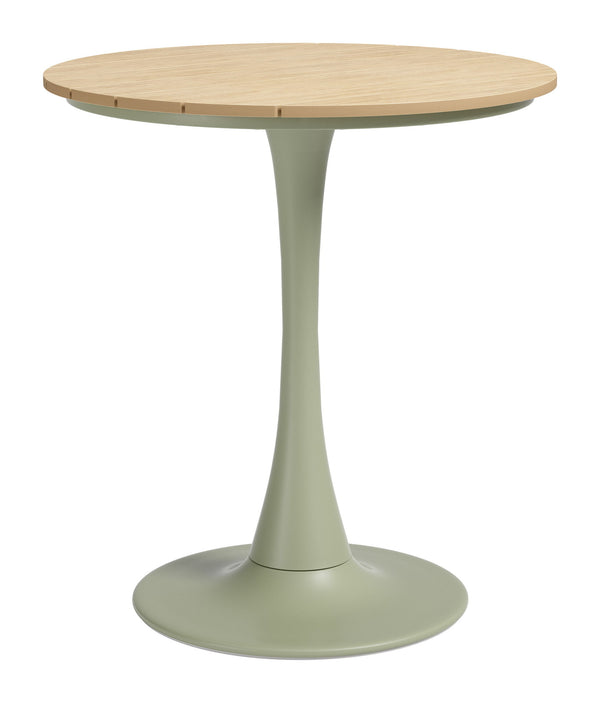 Oswego - Bistro Table - Light Brown / Green