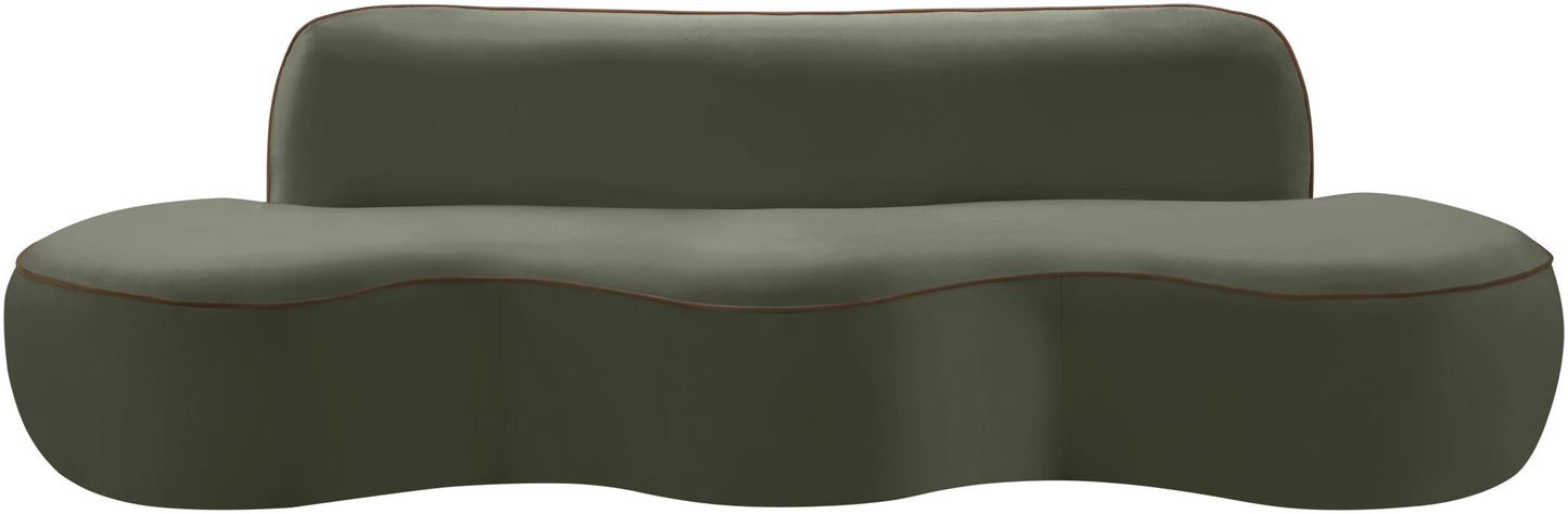 Swerve - Velvet 101" Upholstered Sofa