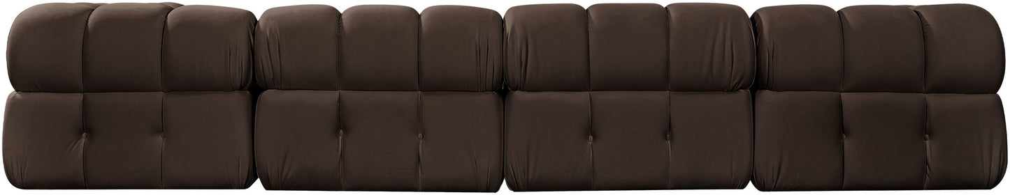 Orin - Velvet 5 Piece Modular Sectional