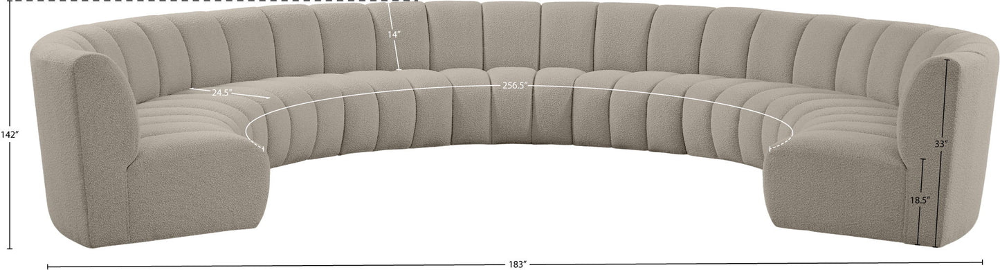 Infinity - 9 Piece Boucle Modular Sectional