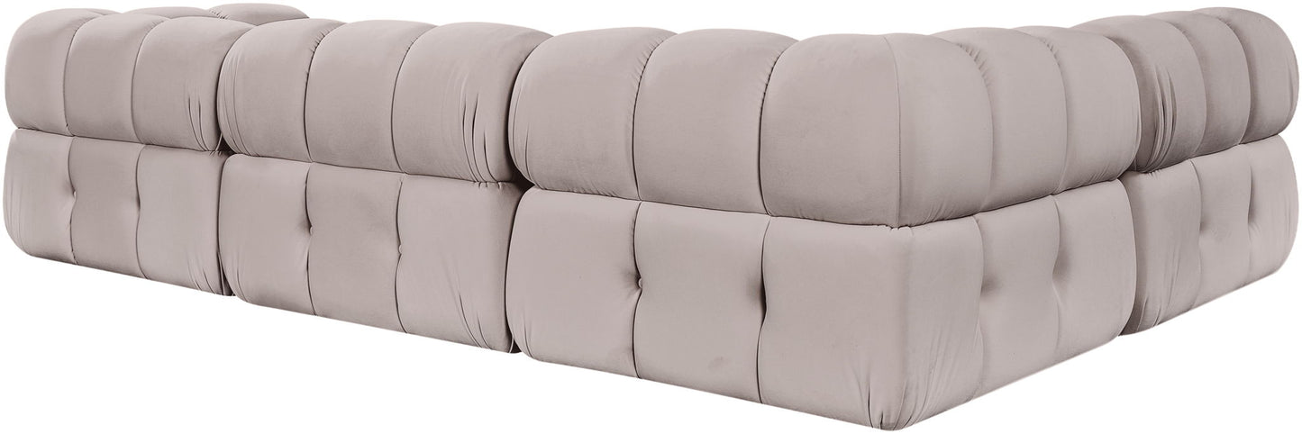 Orin - Fabric Velvet 4 Piece Modular Sectional