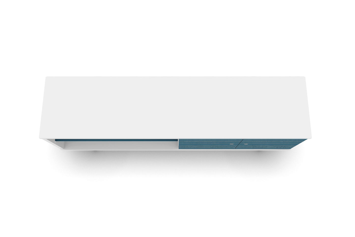 Manhattan Liberty - 63" TV Stand With White Frame