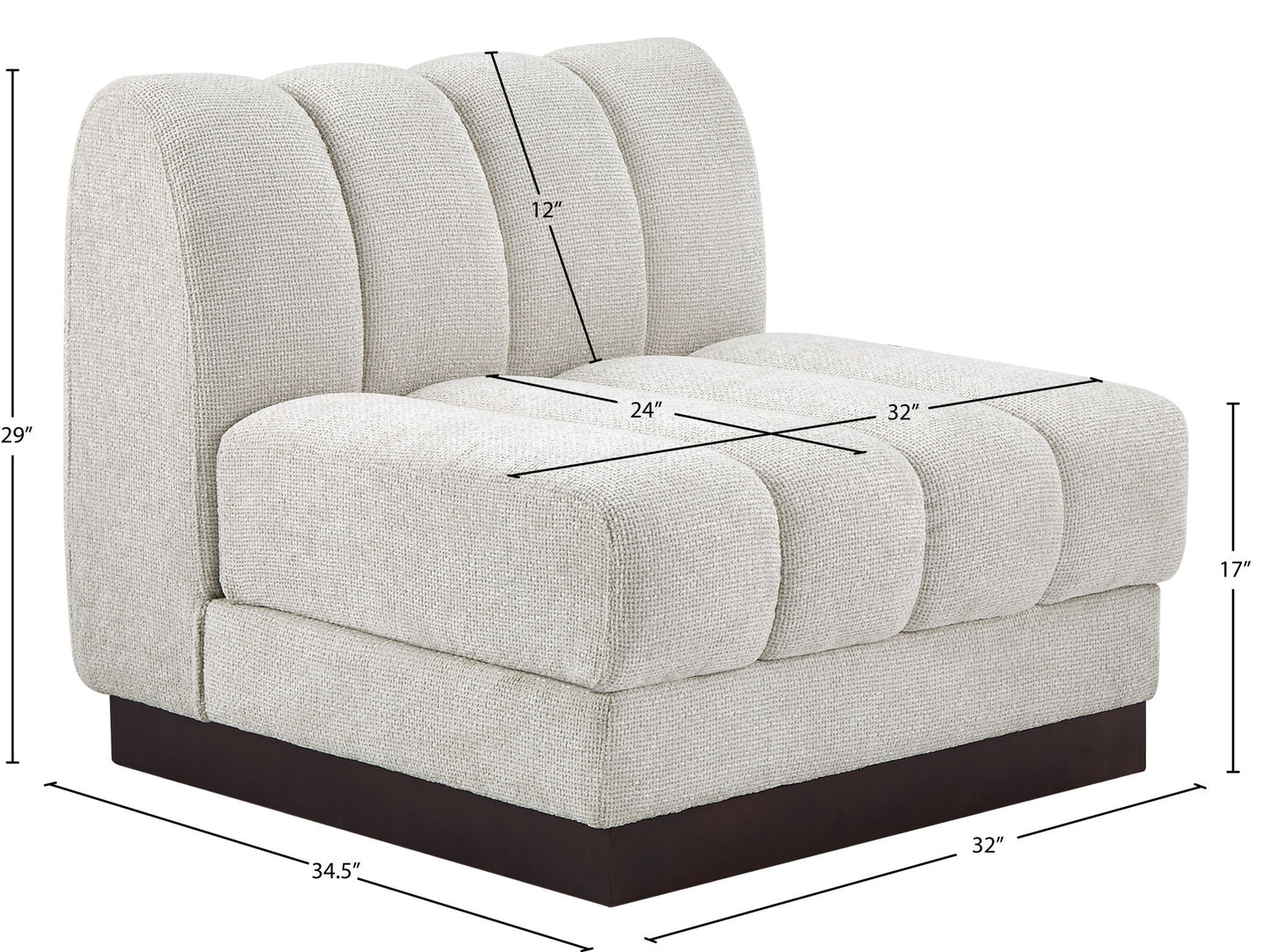 Quinn - Armless Chair