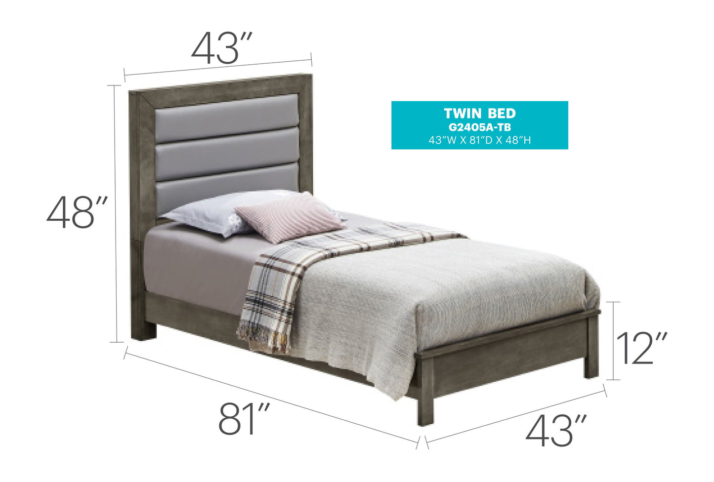 Glory Furniture - Burlington - Upholstered Bed