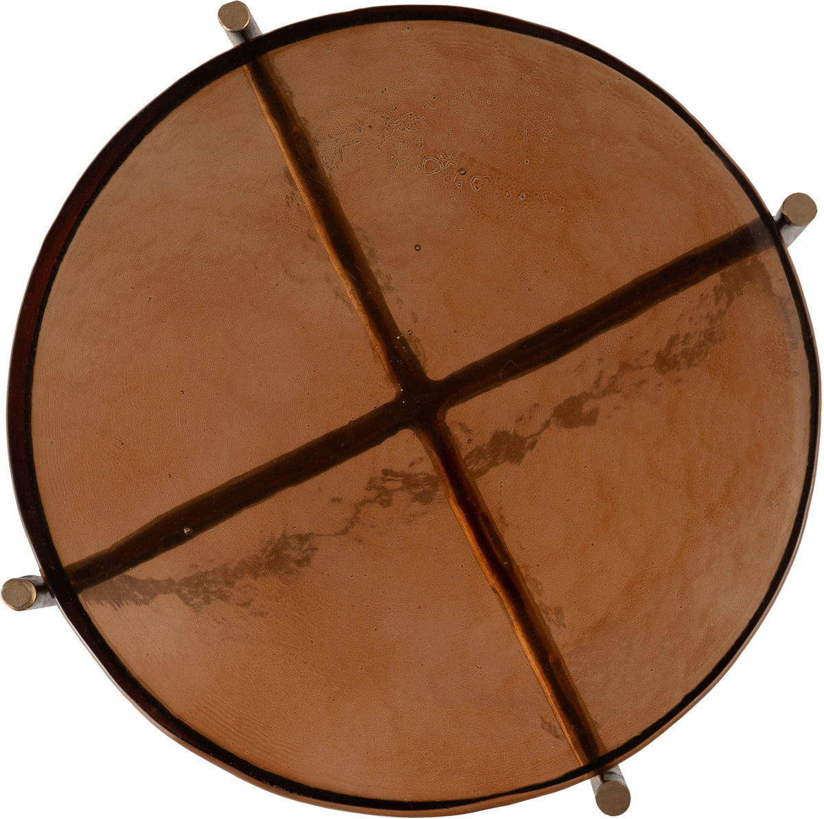 Vetra - Iron Base Bunching End Table - Brass