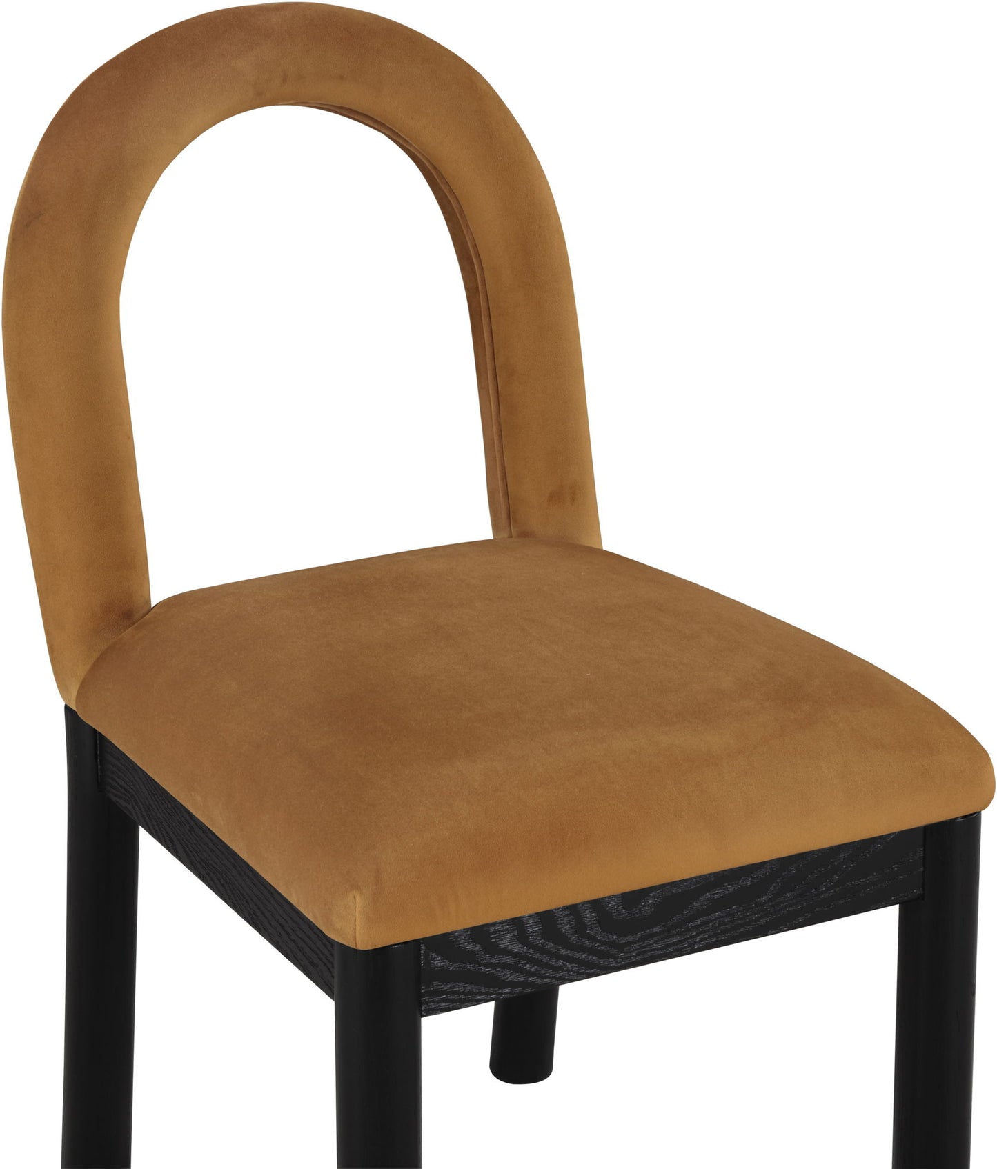 Conrad - Velvet Dining Chair With Black Legs