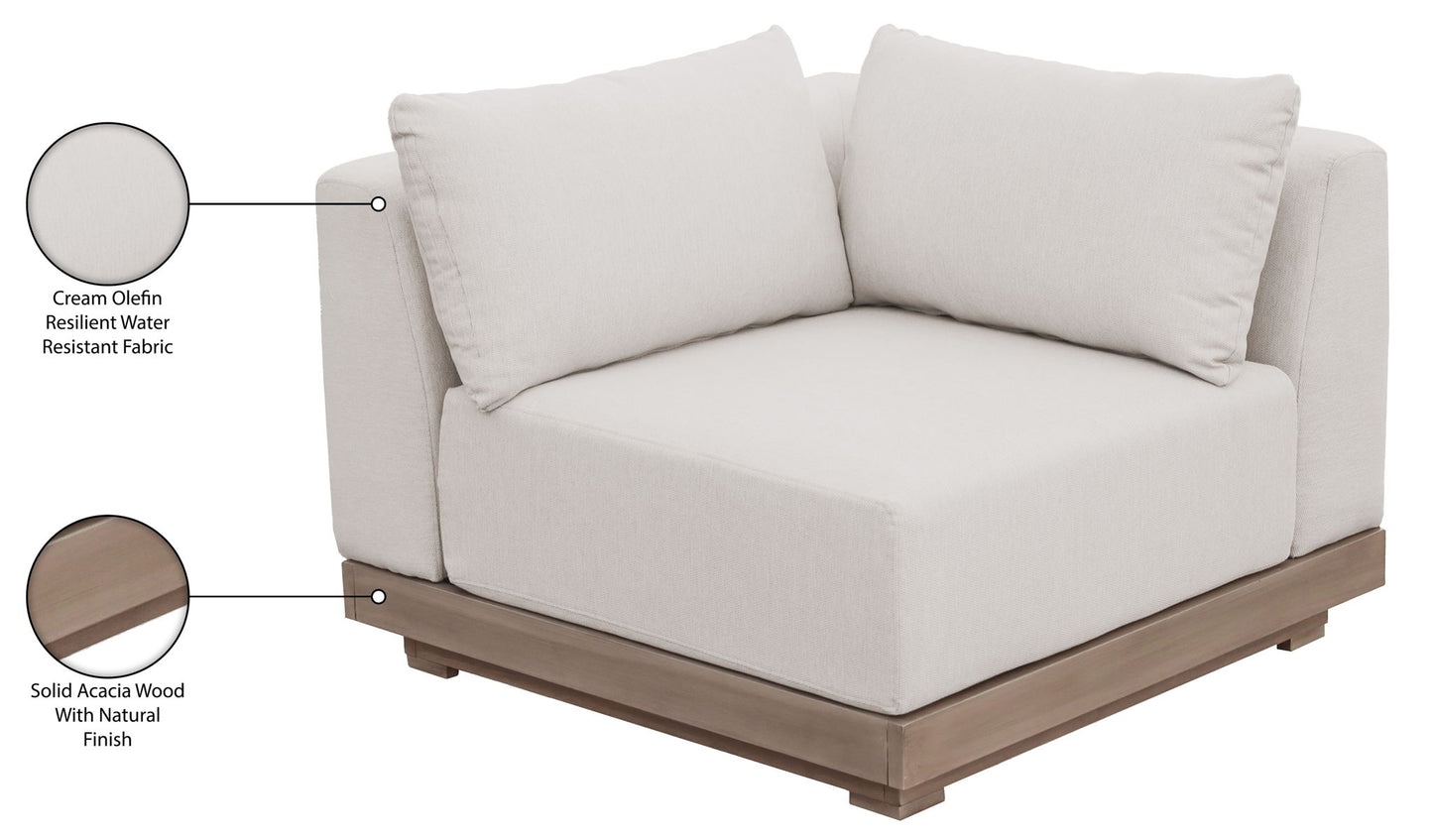 Solace - Olefin Performance Fabric Outdoor Patio Modular Corner Chair