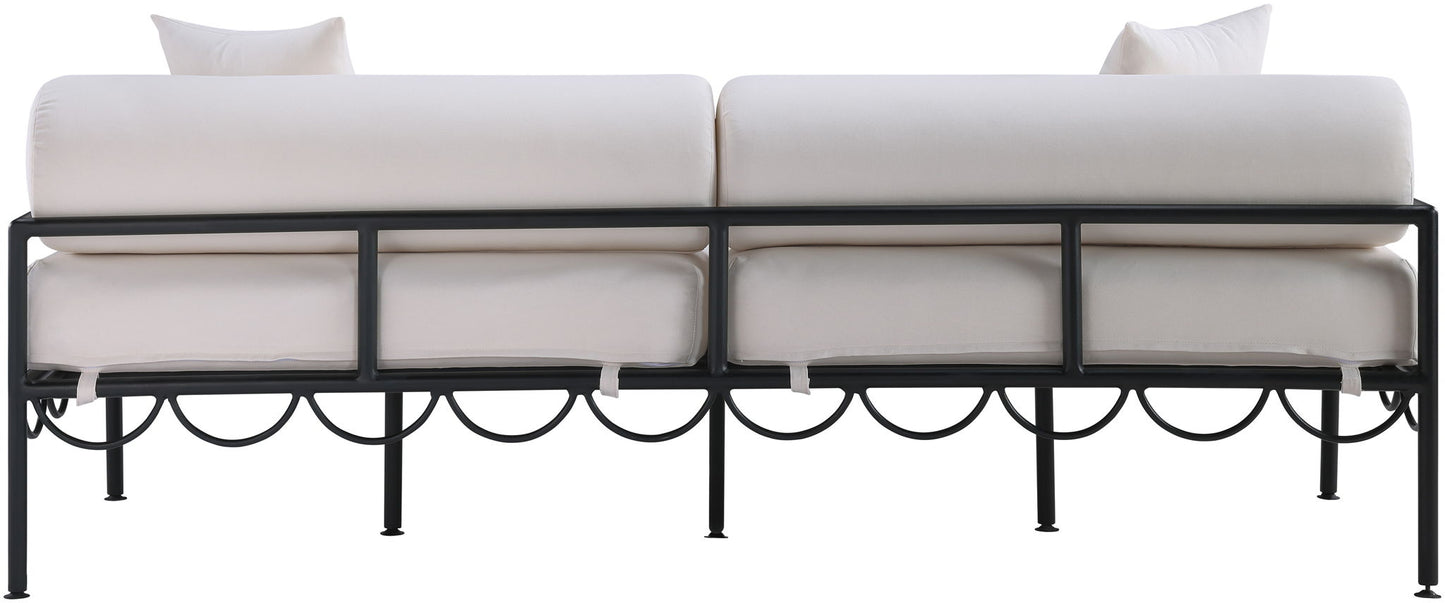 Portofino - Resilient Water Repellent Fabric 85.75" Upholstered Outdoor Patio Sofa