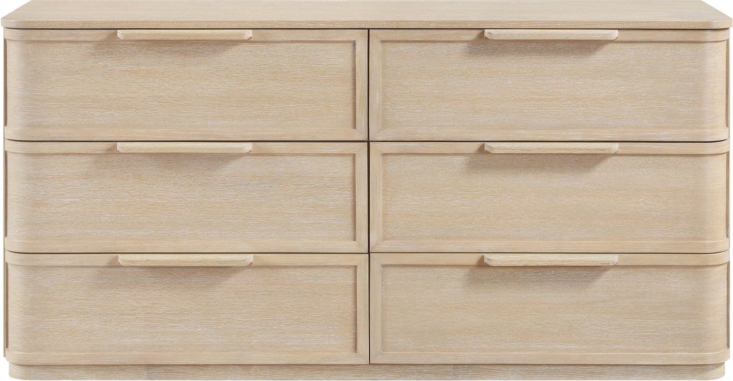 Tiberio - Oak Veneer And Solid Wood Dresser