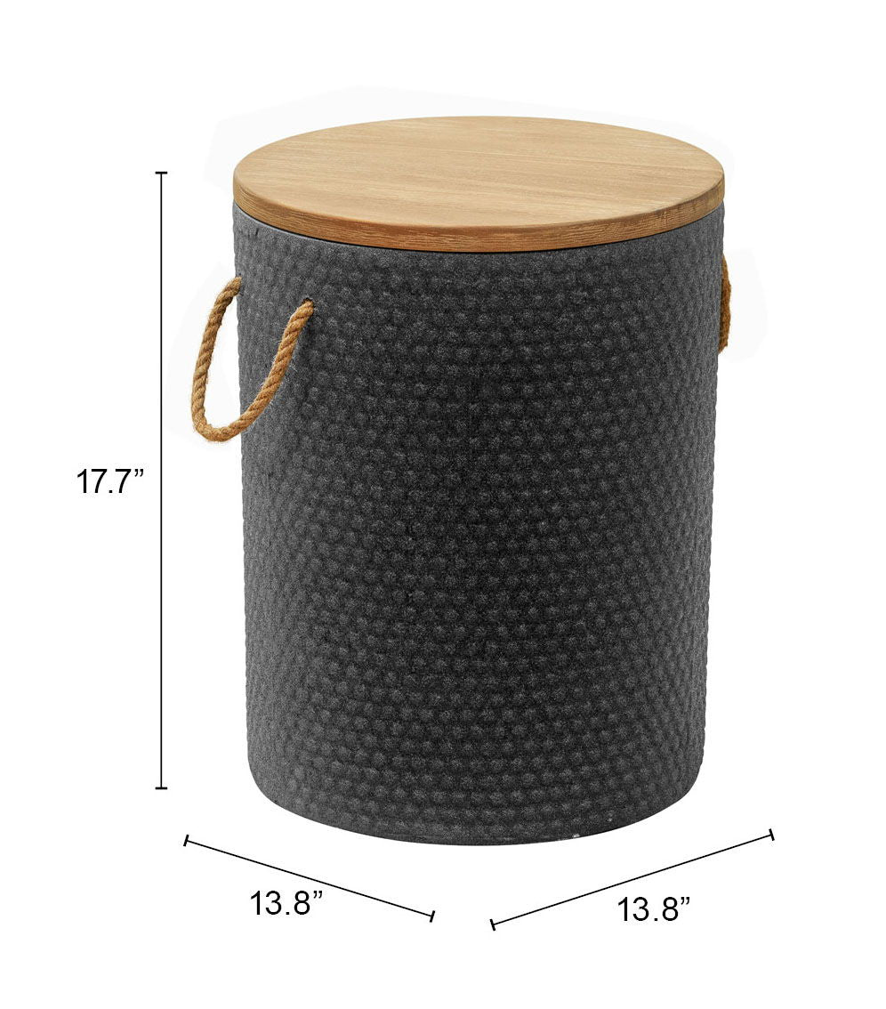 Beban - Outdoor Side Table - Natural / Black
