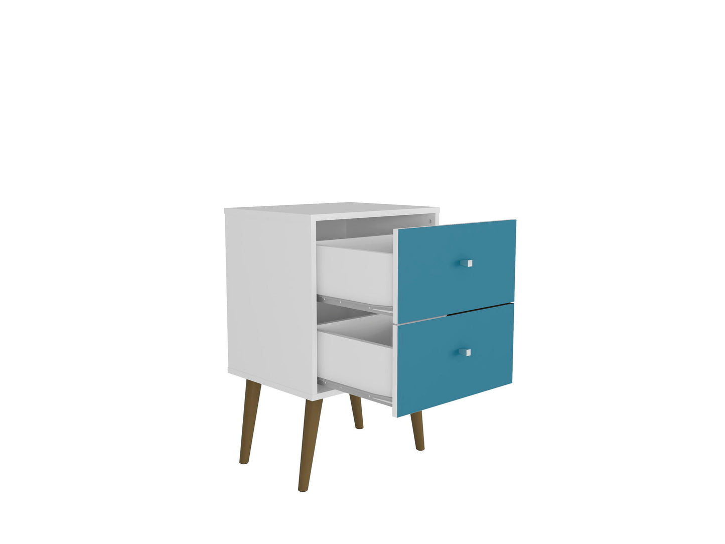 Manhattan Liberty - Nightstand Wtth White Frame
