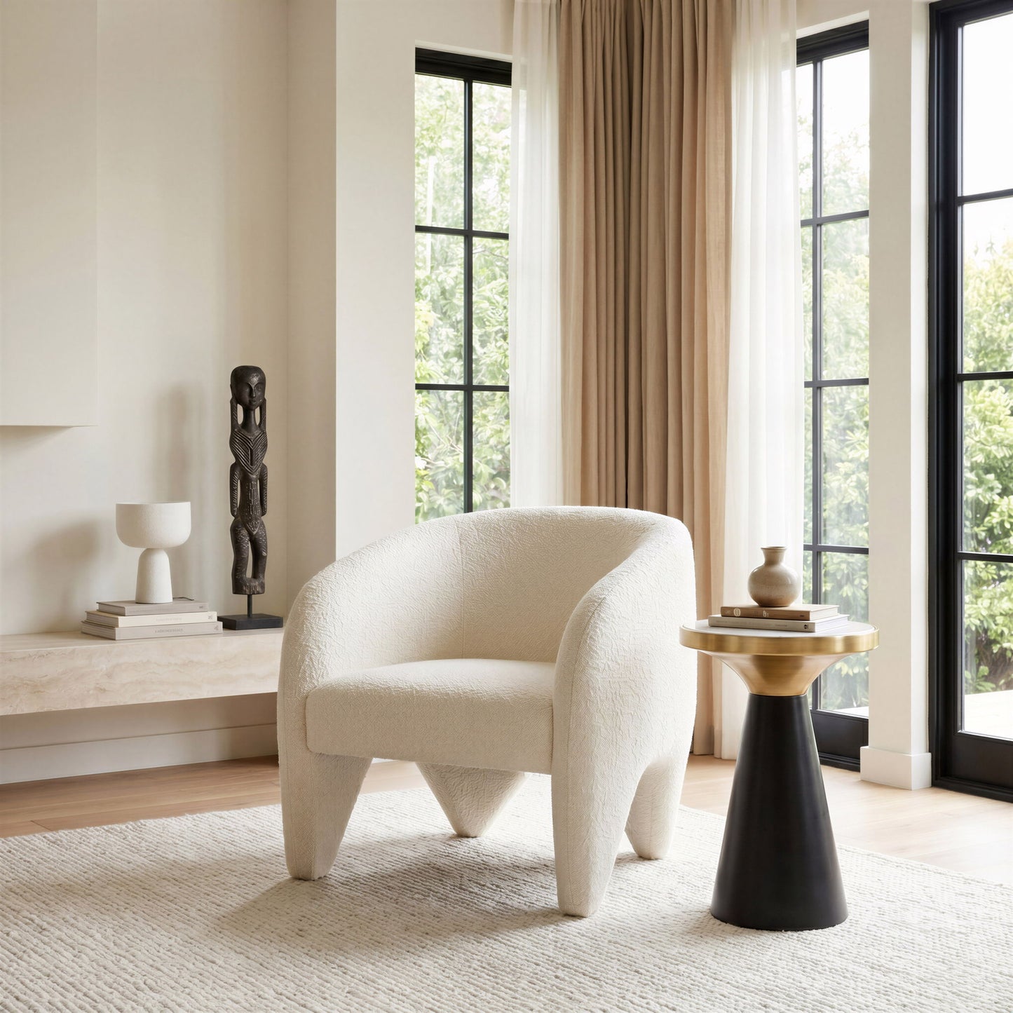 Lopta - Accent Chair - White