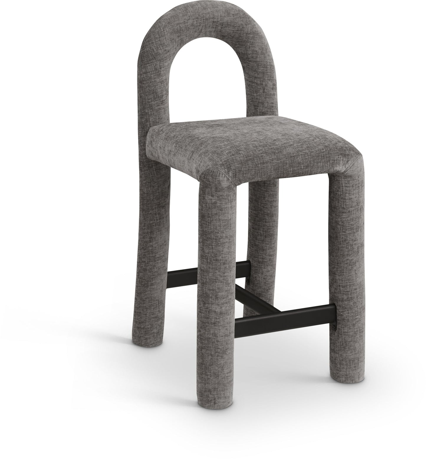Amari - Chenille Fabric Stool