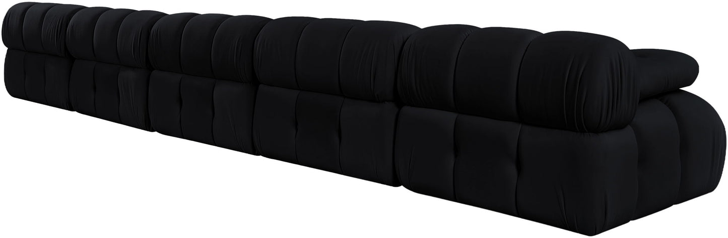 Orin - Velvet 5 Piece Modular Armless Sofa
