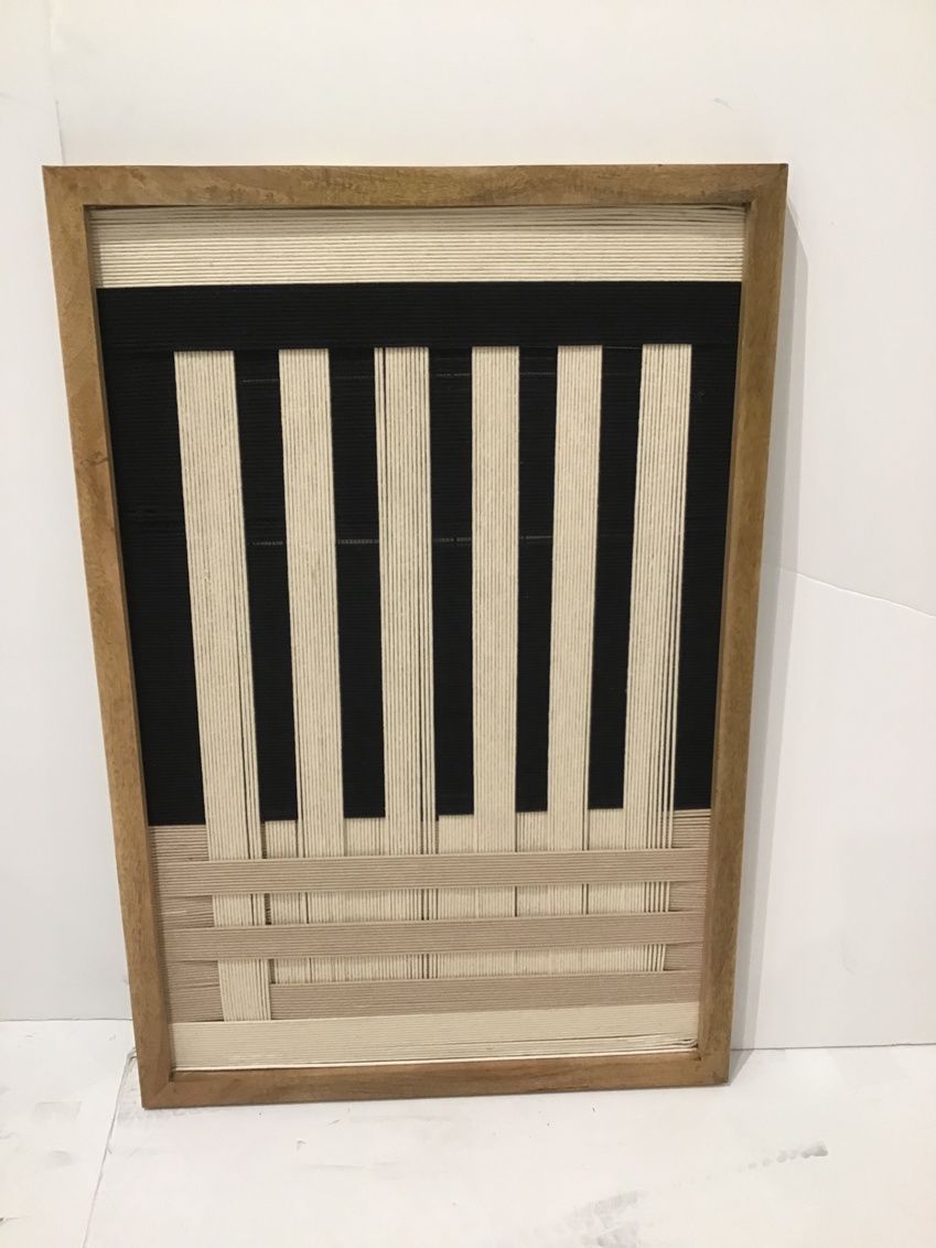 Weave - Canvas Art - Dark Brown
