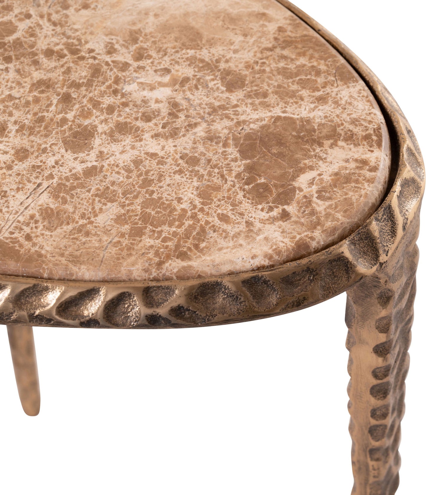Gild - Aluminum Base And Genuine Marble Top Table