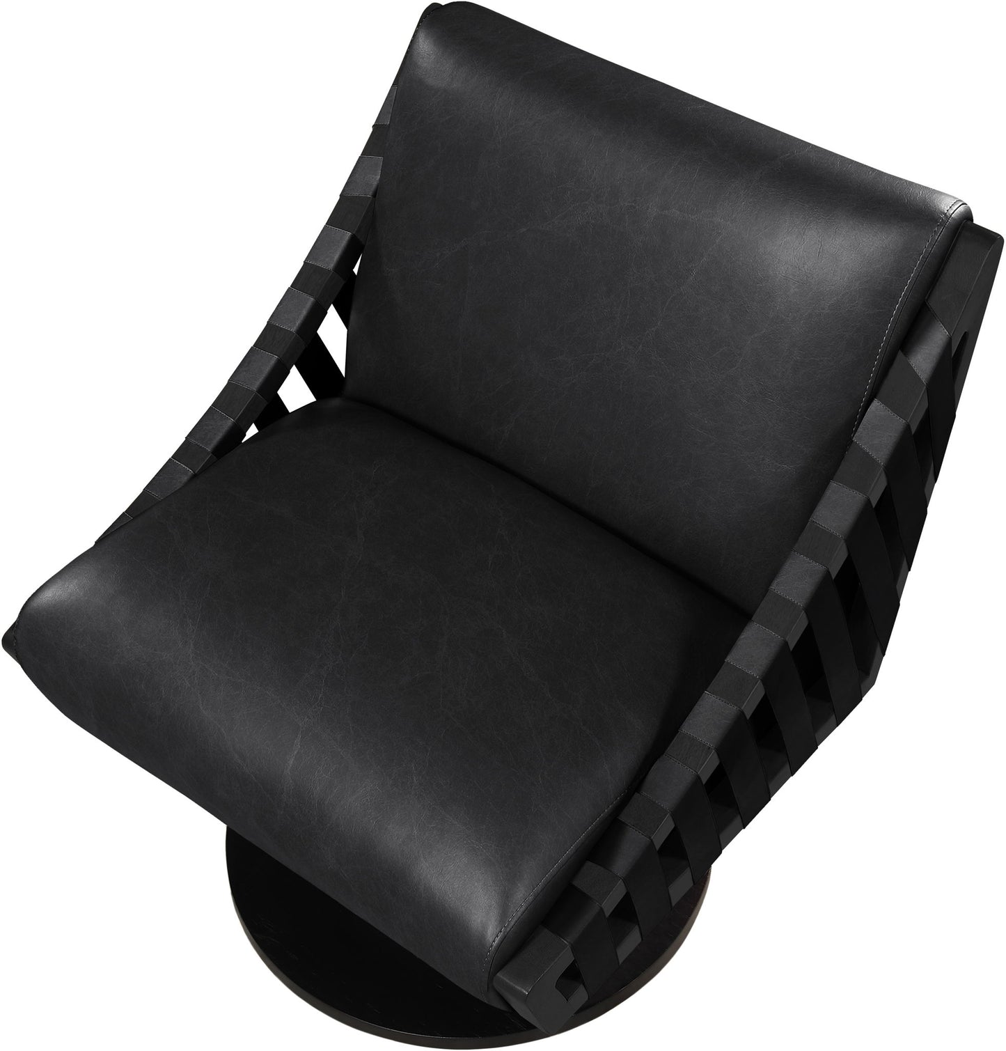 Millwin - Swivel Accent Chair With Black Base