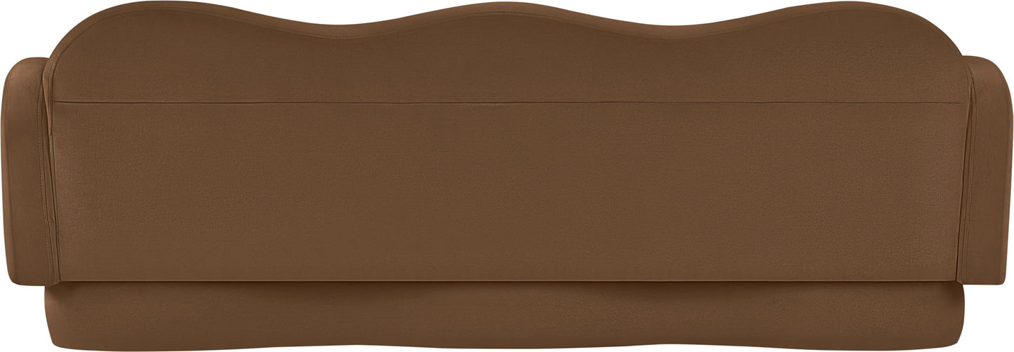 Bloom - Velvet Sofa - Saddle