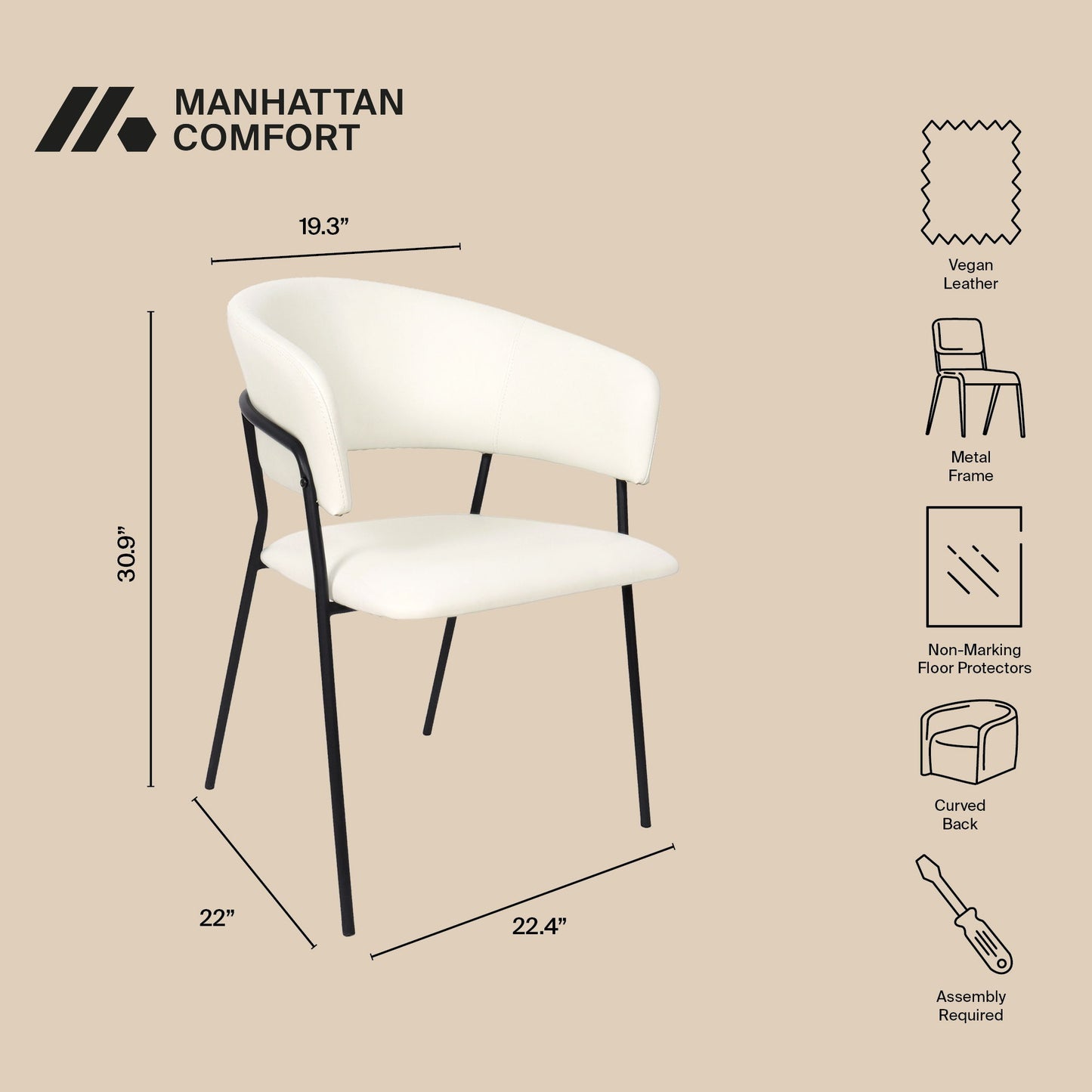 Manhattan Slate - Dining Chair (Set of 2)