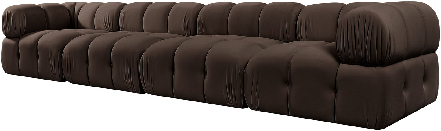 Orin - Fabric Velvet 4 Piece Modular Sofa