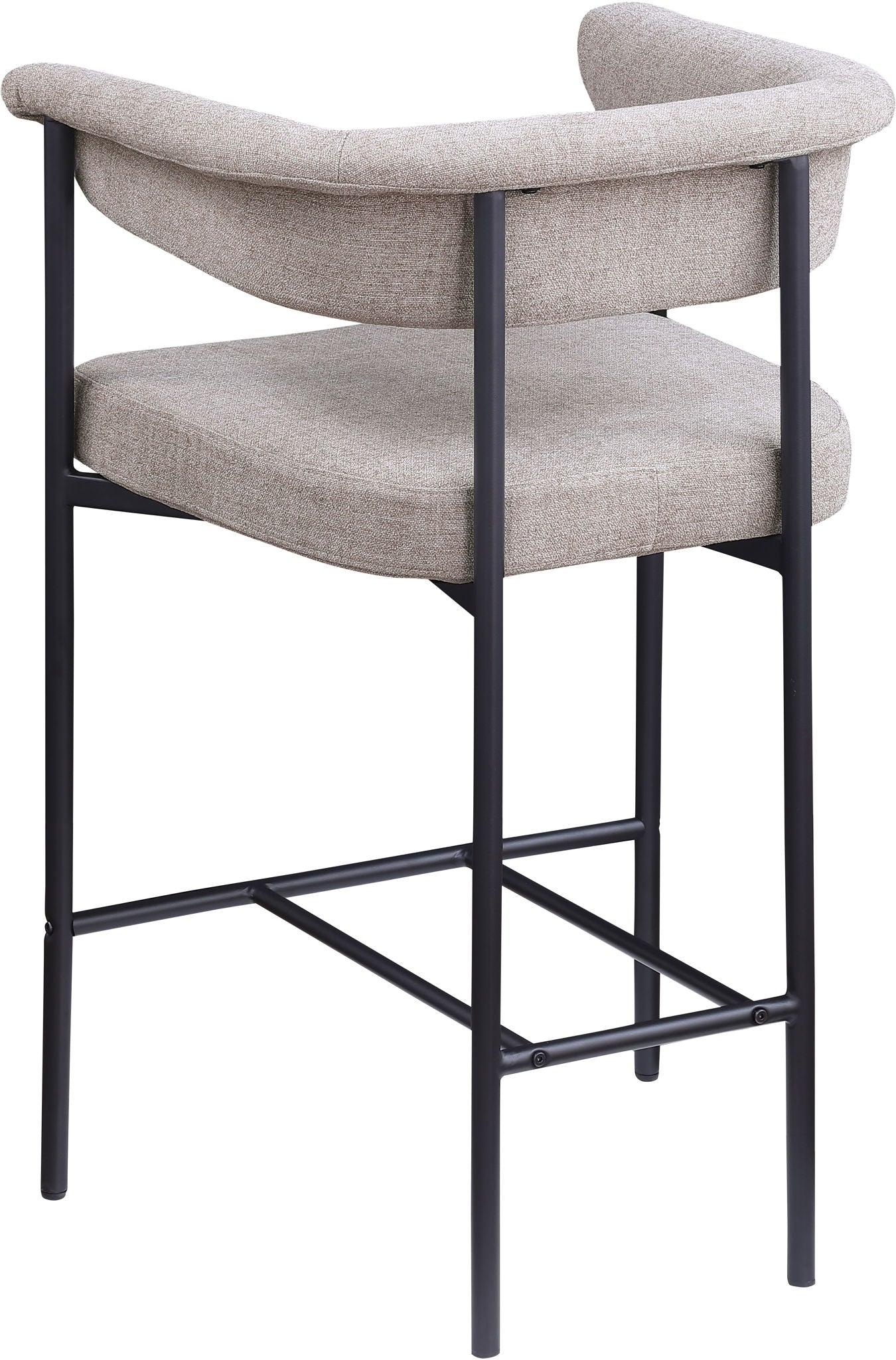 Malin - Linen Counter Stool (Set of 2) - Taupe